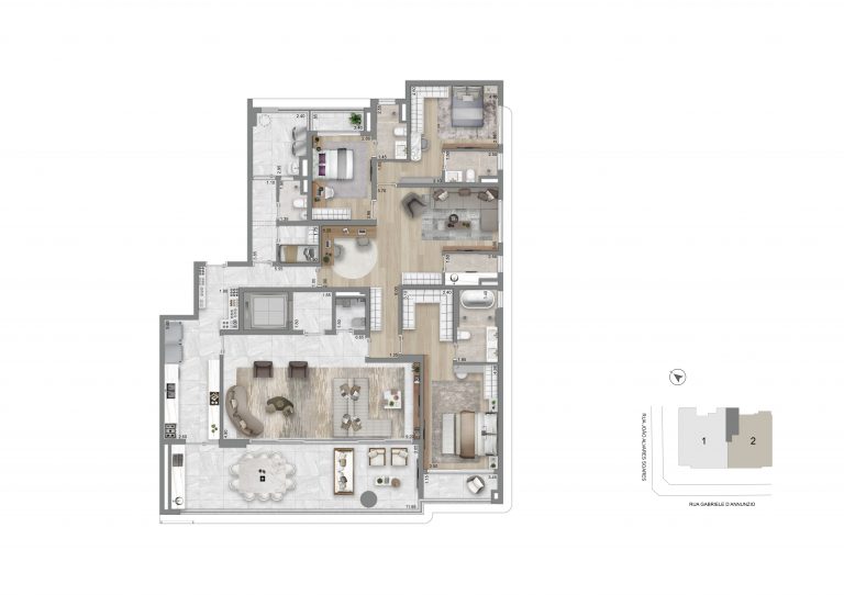 Planta OPÇÃO 2 - 269,5M²